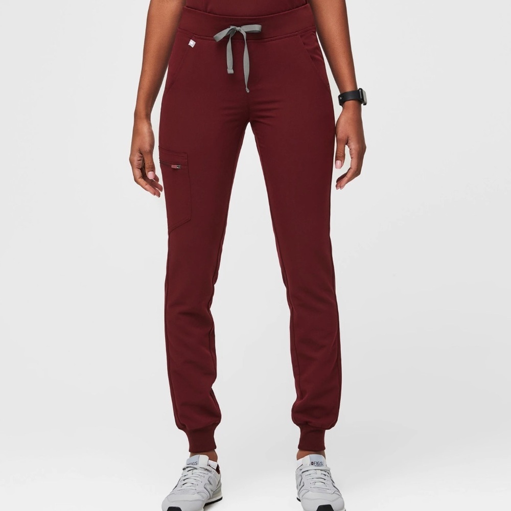 Women Figs Zamora Jogger Scrub Pants Size XXL maroon